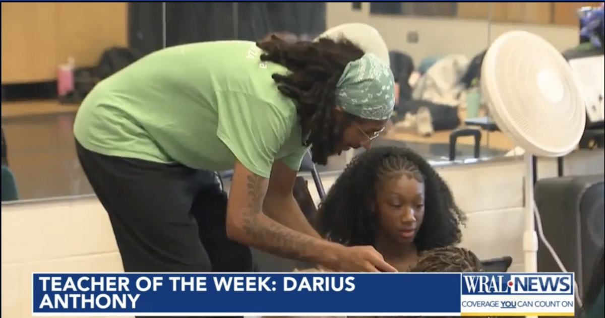 Millbrook’s Darius Anthony Wins WRAL Teacher of the Week