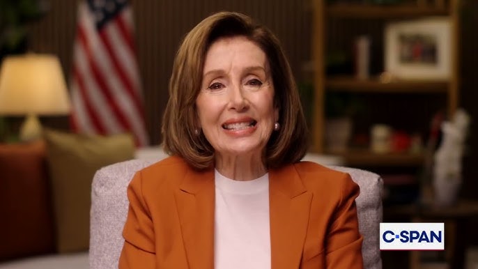  Nancy Pelosi, announcing retirement as California representative via video message