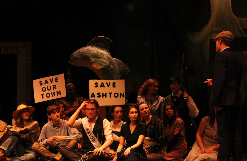 Pictured is a scene from Big Fish. Students performed at Millbrook Auditorium. 